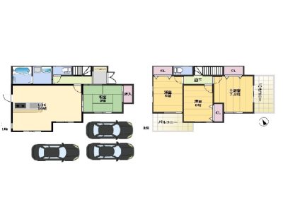 全居室南向きの４ＬＤＫ♪(間取)