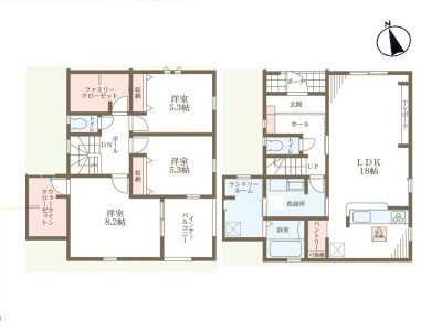 嬉しい収納充実の3LDK(間取) 嬉しい収納充実の3LDK(間取)