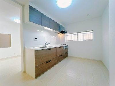 三口ガスコンロのシステムキッチン新調♪(キッチン)