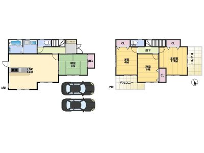 全居室南向きの４ＬＤＫ♪(間取)