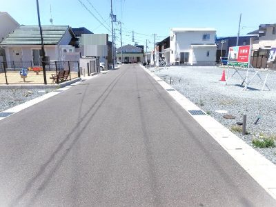 きれいな開発分譲地内(外観)