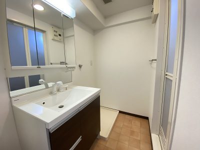 三面鏡タイプの洗面化粧台(内装)