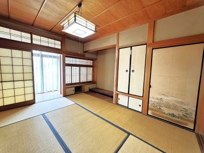 床の間のある１階６帖の和室(内装)