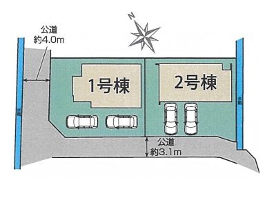 本物件は2号棟です。